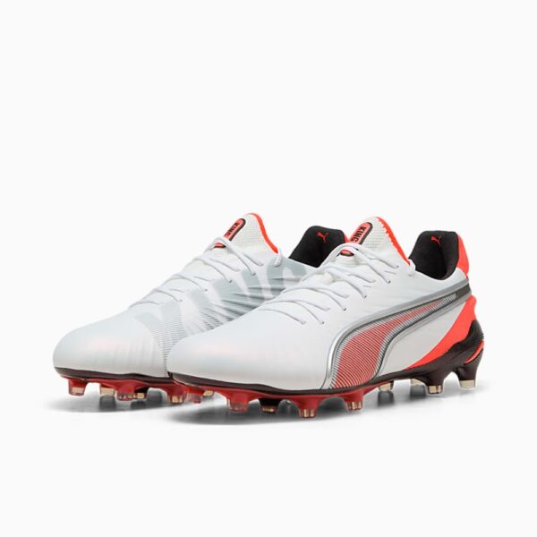 Футбольні бутси Puma King Ultimate White/Orange 108821-01