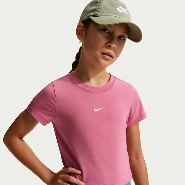 Футболка Nike tee slim crop pink HF7010-641